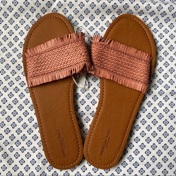 American Eagle Outfitters Chevron Strap Sandals - Picture 1 of 3